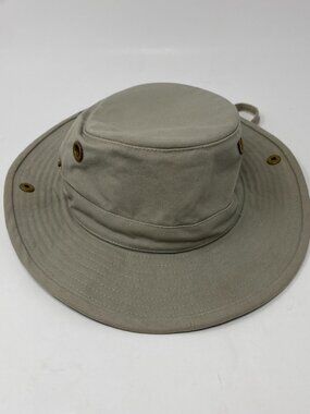 The Tilley Hat Mens 6 7/8 Khaki Beige Tilley Endurables Hiking Outdoor